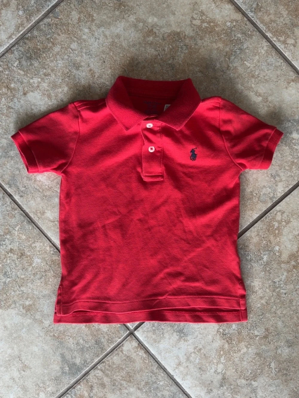 Ralph Lauren Red Short-Sleeve Polo for Toddlers